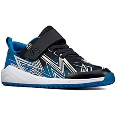 Zapatillas De Deporte De Tela En Azul Clarks Aeon Pace Kid