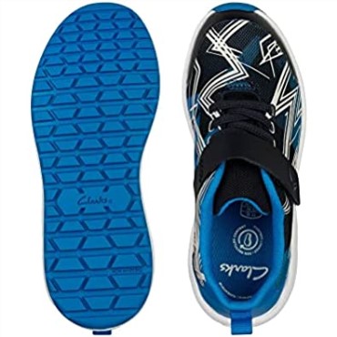 Zapatillas De Deporte De Tela En Azul Clarks Aeon Pace Kid