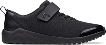 Zapatillas De Niño Aeon Pace De Tejido Negro Clarks
