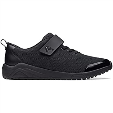 Zapatillas De Niño Aeon Pace De Tejido Negro Clarks