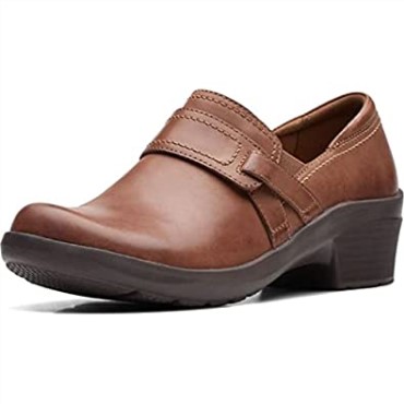 Angie Poppy Cuero Marrón Oscuro Clarks