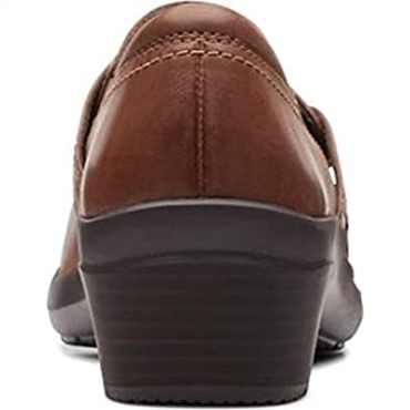 Angie Poppy Cuero Marrón Oscuro Clarks