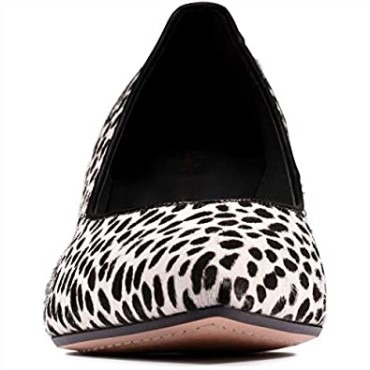 Zapatos Anchos De Mujer Clarks Laina 55 Court2 Animal Print