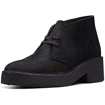 Botas Casual Mujer Arisa Desert Clarks Ante Negro