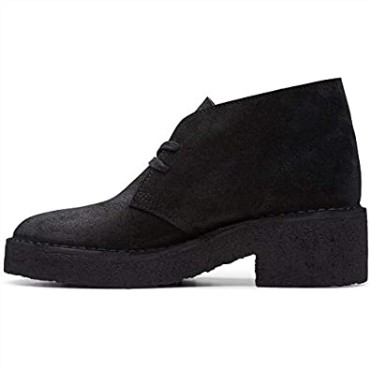 Botas Casual Mujer Arisa Desert Clarks Ante Negro