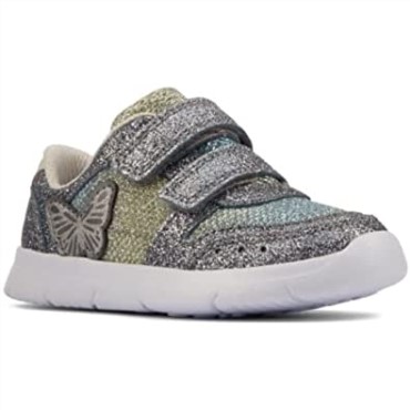 Zapatillas De Deporte De Cuero Para Niños Pequeños Ath Wing En Clarks Met Combi