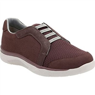 Berenjena Nubuck Sintético Clarks Mujer Mckella Morris Sneaker