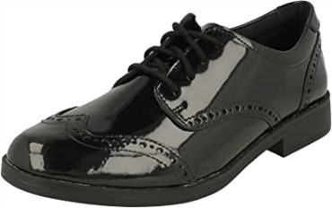 Zapatos De Charol Aubrie Craft Para Niños Negro Clarks