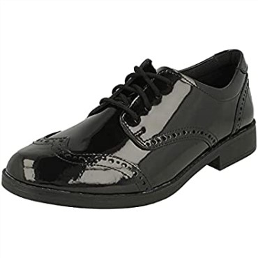 Zapatos De Charol Aubrie Craft Para Niños Negro Clarks