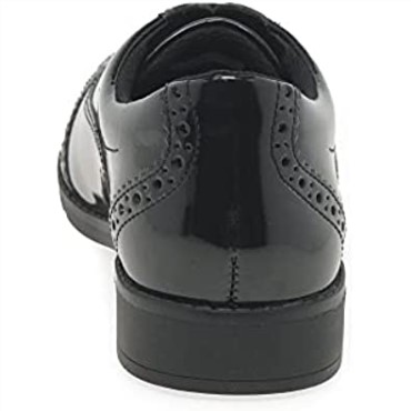 Zapatos De Niño Aubrie Tap Charol Negro Clarks