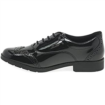 Zapatos De Niño Aubrie Tap Charol Negro Clarks