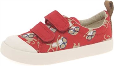 Zapatos Para Andar Bebé Niño Halcy High Fst Rojo Combi Clarks