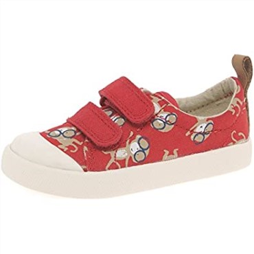 Zapatos Para Andar Bebé Niño Halcy High Fst Rojo Combi Clarks