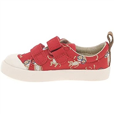 Zapatos Para Andar Bebé Niño Halcy High Fst Rojo Combi Clarks