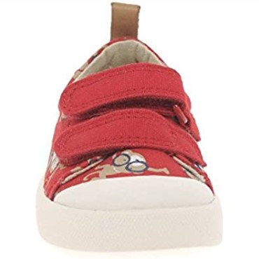 Zapatos Para Andar Bebé Niño Halcy High Fst Rojo Combi Clarks