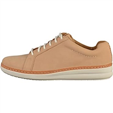 Zapatillas Bajas De Mujer Clarks Nubuck Beige Amberlee Rosa