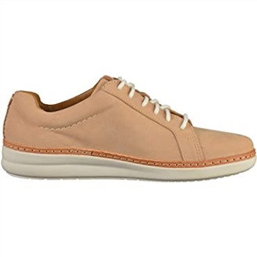 Zapatillas Bajas De Mujer Clarks Nubuck Beige Amberlee Rosa