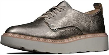 Zapatos Derby Casual Mujer Beige Trace Walk Clarks