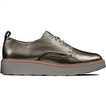Zapatos Derby Casual Mujer Beige Trace Walk Clarks