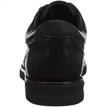 Negro Clarks Banning Lo Gtx Negro Cuero Hombres Zapatos Formales