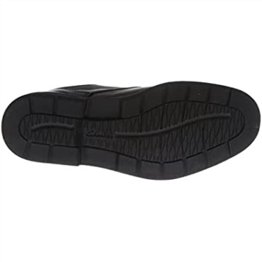 Negro Clarks Banning Lo Gtx Negro Cuero Hombres Zapatos Formales