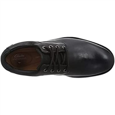 Negro Clarks Banning Lo Gtx Negro Cuero Hombres Zapatos Formales