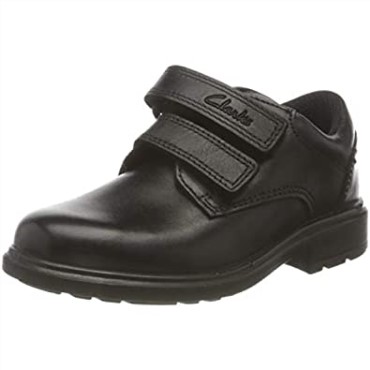 Zapatos De Uniforme Escolar Negros Clarks Remi Pace T De Ajuste Ancho Para Niño