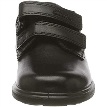 Zapatos De Uniforme Escolar Negros Clarks Remi Pace T De Ajuste Ancho Para Niño