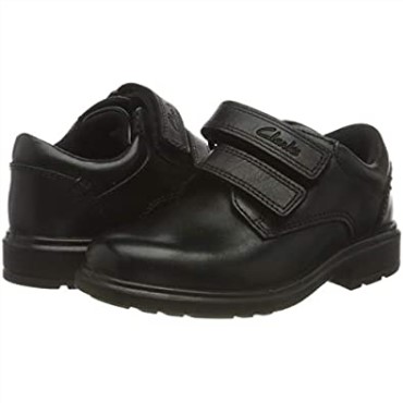 Zapatos De Uniforme Escolar Negros Clarks Remi Pace T De Ajuste Ancho Para Niño