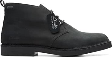 Negro Botines Hombre Clarks Desert Bt 2 Gtx
