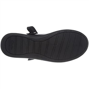 Negro Clarks Girl's Etch Beam T Bailarinas Planas