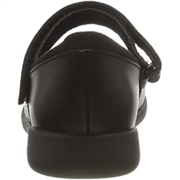 Zapatos Negros De Uniforme Escolar De Corte Ancho Para Niña Clarks Etch Bright T