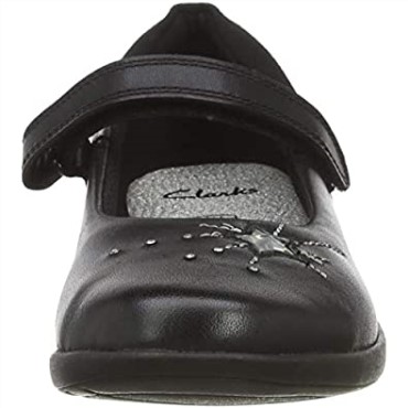 Negro Clarks Girl's Etch Spark K Sandalias Con Punta Cerrada