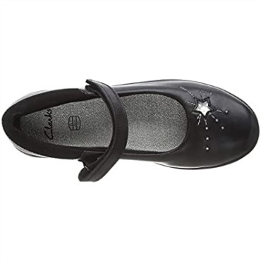 Negro Clarks Girl's Etch Spark K Sandalias Con Punta Cerrada
