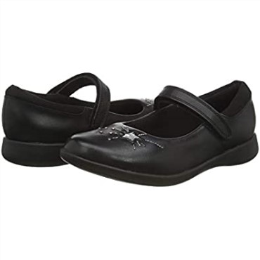 Negro Clarks Girl's Etch Spark K Sandalias Con Punta Cerrada