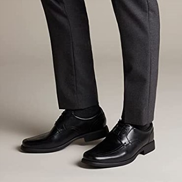 Negro Clarks Hoist Primavera Hombres Zapatos Formales Con Cordones