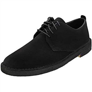 Black Clarks Desert London Derby Para Hombre