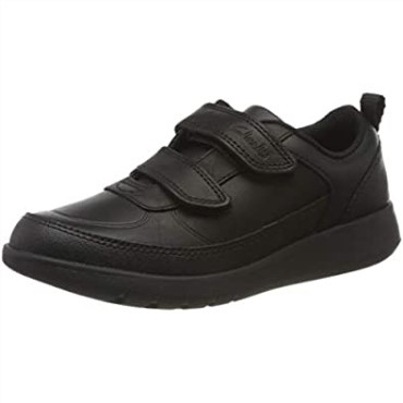 Negro Clarks Scape Flare Y Uniforme Vestir Zapato Niño