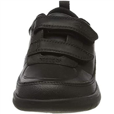 Negro Clarks Scape Flare Y Uniforme Vestir Zapato Niño