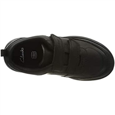 Negro Clarks Scape Flare Y Uniforme Vestir Zapato Niño