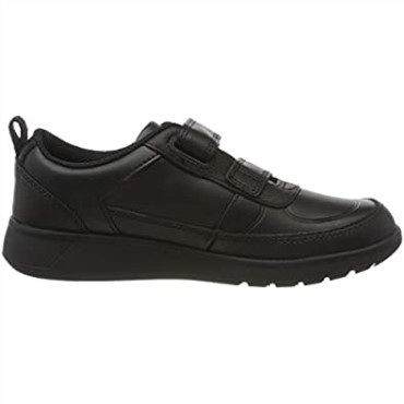 Negro Clarks Scape Flare Y Uniforme Vestir Zapato Niño