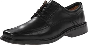 Negro Clarks Unkenneth Hombre Sin Estructura Oxford