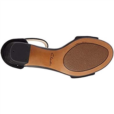Negro Clarks Mujer 261451 604 Tacones Con Tira Al Tobillo