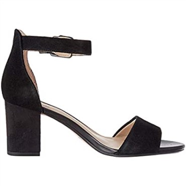 Negro Clarks Mujer 261451 604 Tacones Con Tira Al Tobillo