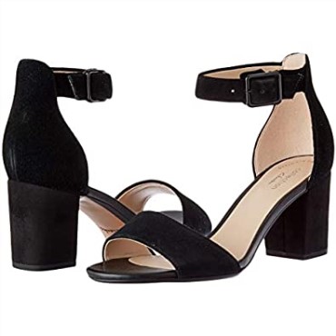 Negro Clarks Mujer 261451 604 Tacones Con Tira Al Tobillo