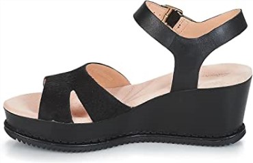 Sandalias De Mujer Con Tira Al Tobillo Akilah Eden De Color Negro Clarks
