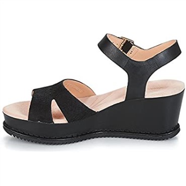Sandalias De Mujer Con Tira Al Tobillo Akilah Eden De Color Negro Clarks