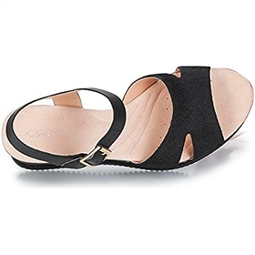 Sandalias De Mujer Con Tira Al Tobillo Akilah Eden De Color Negro Clarks