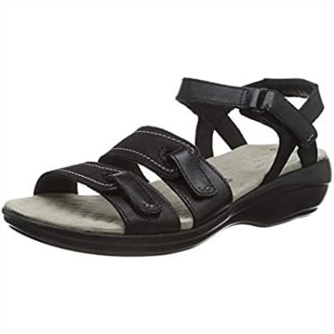 Sandalia Negra Mujer Clarks Alexis Shine