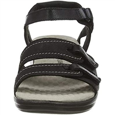 Sandalia Negra Mujer Clarks Alexis Shine